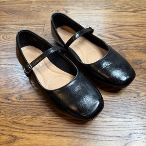 Top Moda Classic Black Girls Mary Jane Flats Shoes Size 6.5